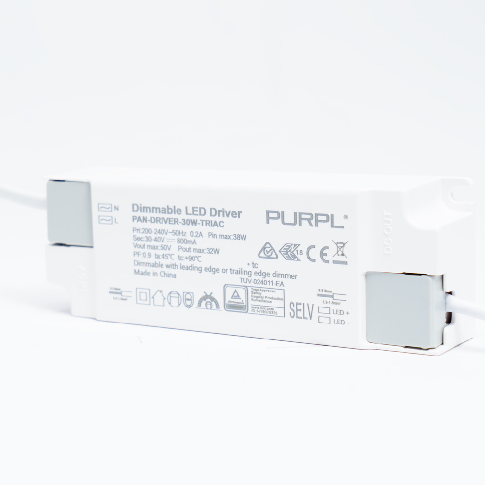 PURPL LED Driver - 30W - Triac - Dimbaar - 30-40V - 750mA - Flikkervrij, foto 3 van 3