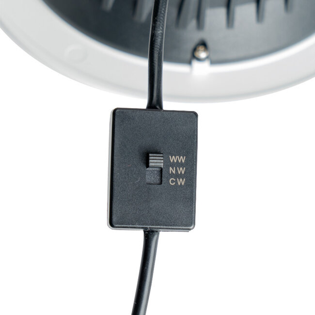 LED Downlight  - 18W - ø190 mm - 3CT (3000K/4000K/5700K) -  Rond - Inbouw - Wit