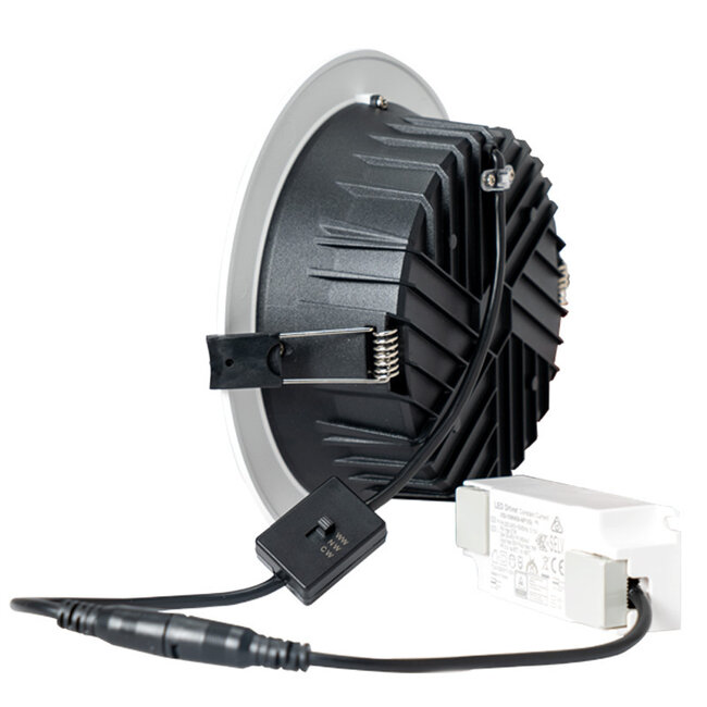 PURPL LED Downlight  - 18W - ø190 mm - 3CT (3000K/4000K/5700K) -  Rond - Inbouw - Wit
