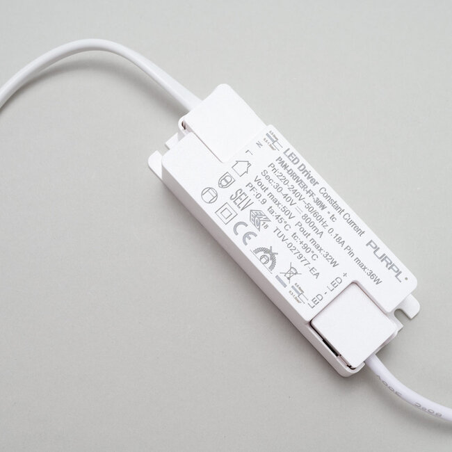 PURPL LED Driver - 30W - 30-40V - 750mA - Flikkervrij