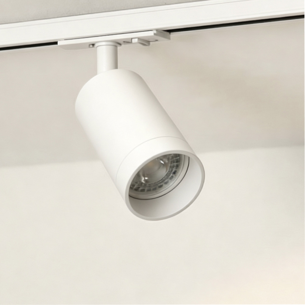 PURPL LED railspot - GU10 fitting - Ø54x100mm - 1-fase - Wit, foto 2 van 6