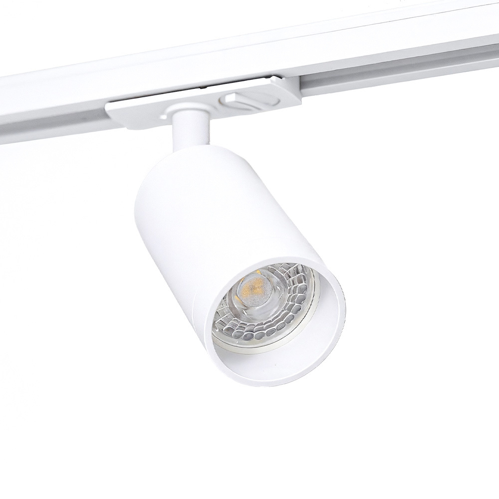 PURPL LED railspot - GU10 fitting - Ø54x100mm - 1-fase - Wit, foto 3 van 6
