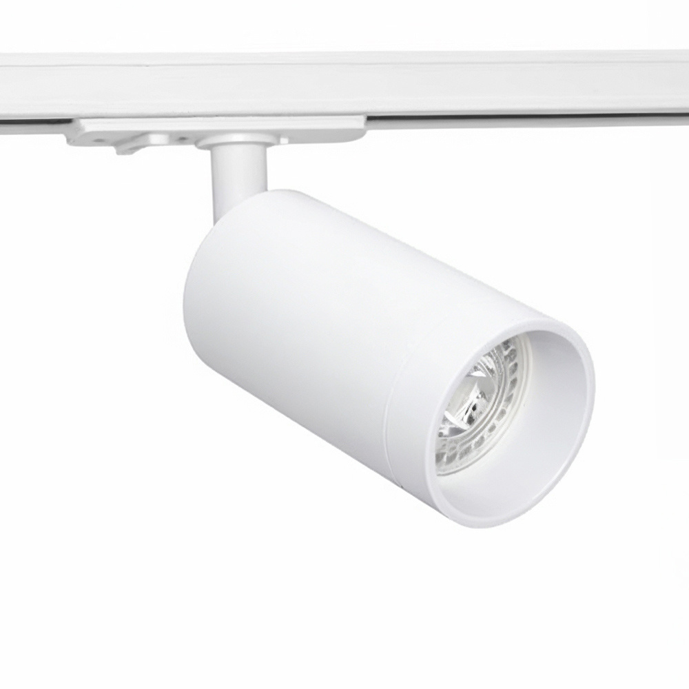 PURPL LED railspot - GU10 fitting - Ø54x100mm - 1-fase - Wit, foto 4 van 6