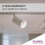 PURPL LED railspot - GU10 fitting - Ø54x100mm - 1-fase - Wit