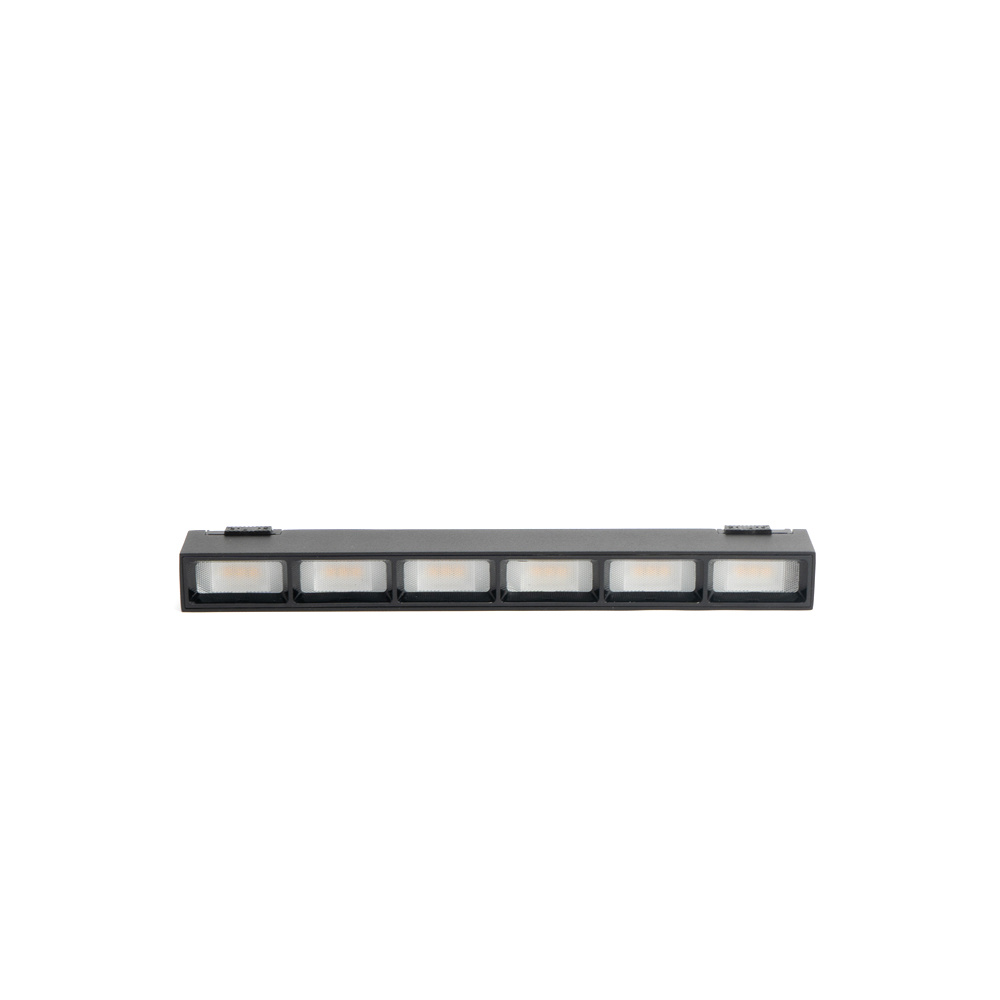 PURPL Smart Magnetische LED bar - 12W - CCT (2700K-6500K) - Zigbee 3.0 - Dimbaar - 839 lm - CRI>90 - Zwart - Geschikt voor Superslim 48V Railverlichting, foto 4 van 5
