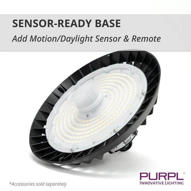 PURPL LED High Bay - 240W - 36.000 lm - 150 lm/W - 6000K Koud Wit - 110° - IP65 - IK10 - Dimbaar - G7 - Flikkervrij