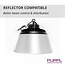 PURPL LED High Bay - 240W - 36.000 lm - 150 lm/W - 6000K Koud Wit - 110° - IP65 - IK10 - Dimbaar - G7 - Flikkervrij