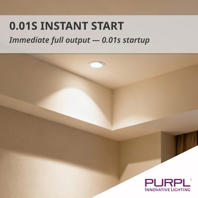 PURPL LED Inbouwspot - 7W - 4000K Helder wit - Ø85mm - Dimbaar - IP40 - Kantelbaar - Rond