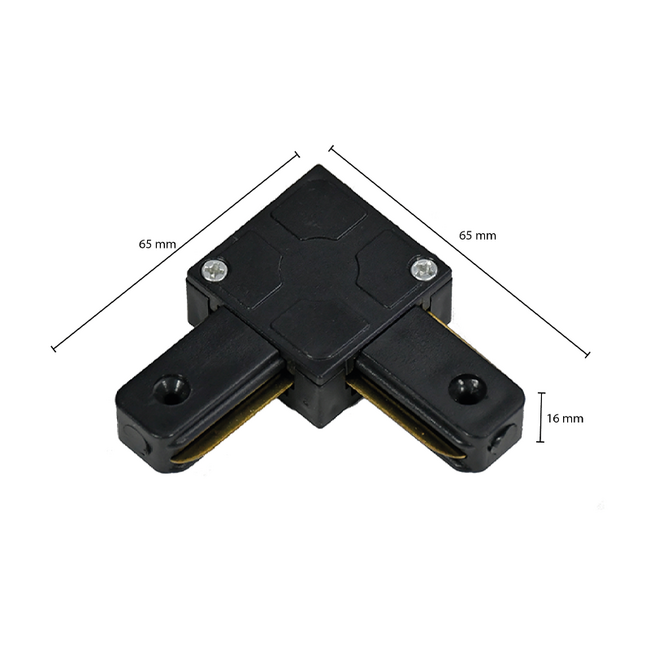 PURPL Hoek Connector | 1-Fase  | Zwart