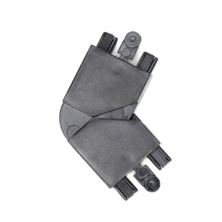 PURPL Verstelbare Koppelstuk - 90° tot 180° Instelbare hoek - Zwart - Geschikt voor Superslim 48V Railverlichting