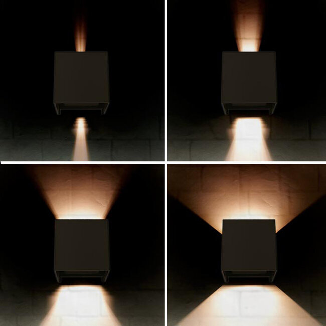 LED COB Wandlamp Vierkant Wit