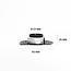 PURPL Inbouw Armatuur - GU10 - MR11 - Trimless - Ø90mm x 28mm - IP20 - Incl. GU10 fitting - Zwart Aluminium
