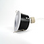 GU10 Ronde Inbouwspot armatuur -  Ø85mm x 45mm - IP65 - Kantelbaar - Incl. fitting - Wit Aluminium