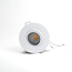 PURPL GU10 Ronde Inbouwspot armatuur -  Ø85mm x 45mm - IP65 - Kantelbaar - Incl. fitting - Wit Aluminium
