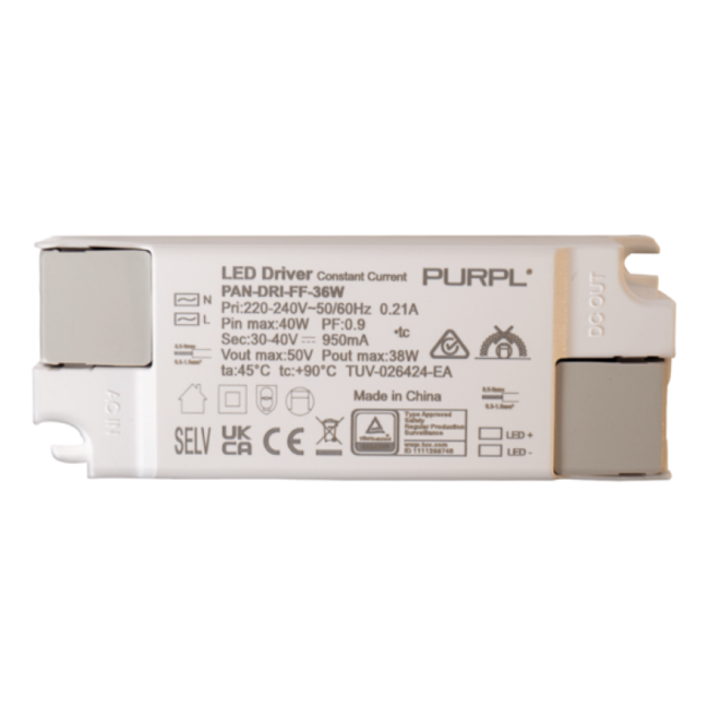 PURPL LED Paneel Driver Flikkervrij | 36W 950mA
