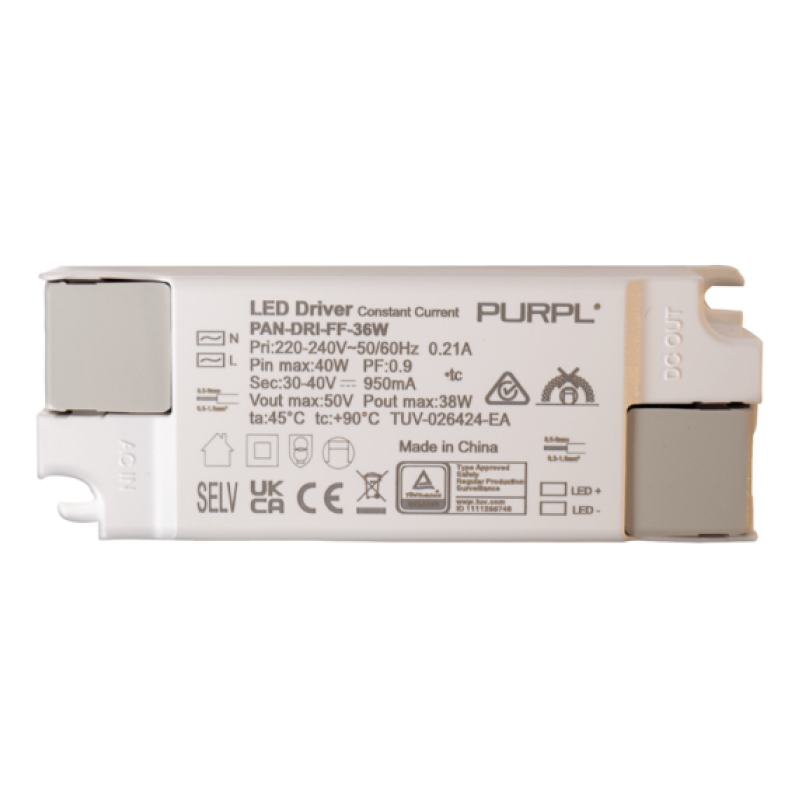 PURPL LED Paneel Driver Flikkervrij | 36W 950mA, foto 2 van 3