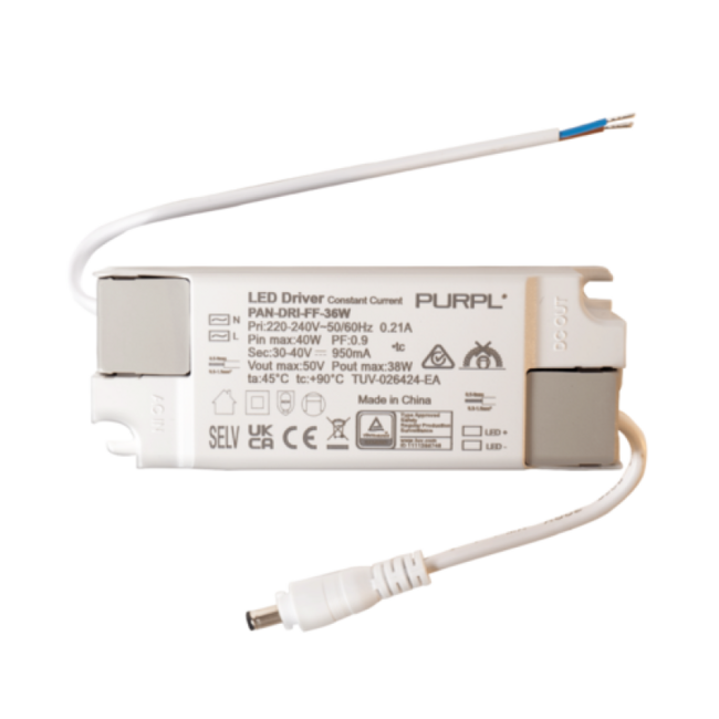 PURPL LED Paneel Driver Flikkervrij | 36W 950mA