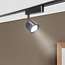 PURPL Smart Magnetische Railspot - 12W - Ø60x111 mm - CCT (2700K-6000K) - Zigbee 3.0 - Dimbaar - 777 lm - CRI>90 - Zwart - Geschikt voor Superslim 48V Railverlichting