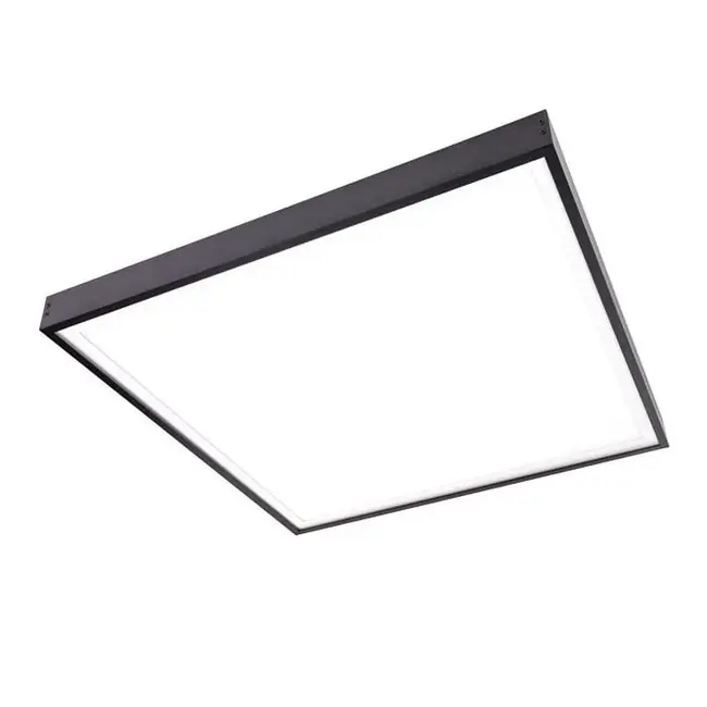 PURPL Opbouwframe LED Paneel - 30x30 - Zwart - Easy Click & Connect