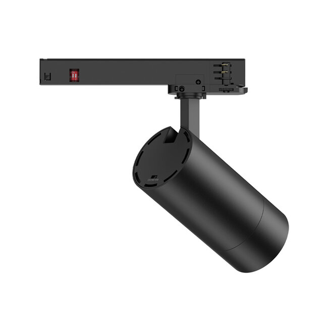 PURPL COB LED Railspot - 10W/15/20W - 3CCT (3000K/4000K/5000K) - ø65x147mm - 3-fase - Zwart