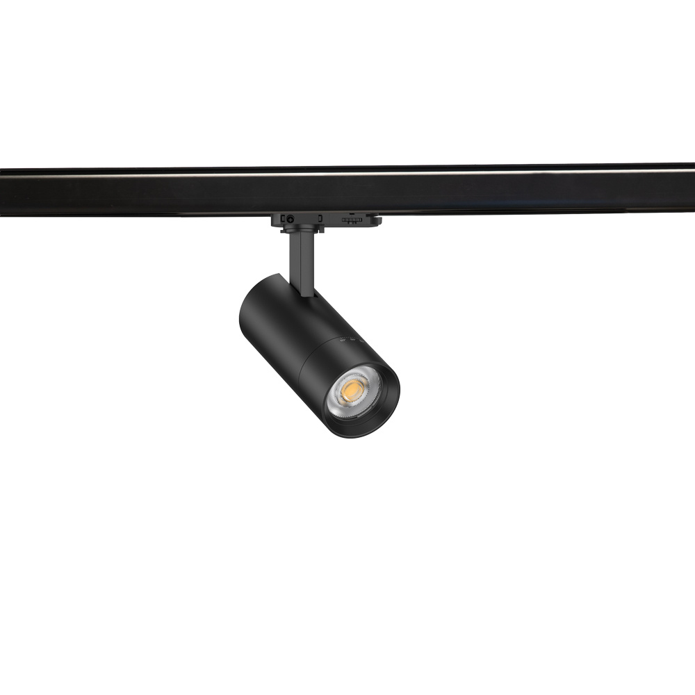 PURPL COB LED Railspot - 10W/15/20W - 3CCT (3000K/4000K/5000K) - ø65x147mm - 3-fase - Zwart, foto 5 van 6