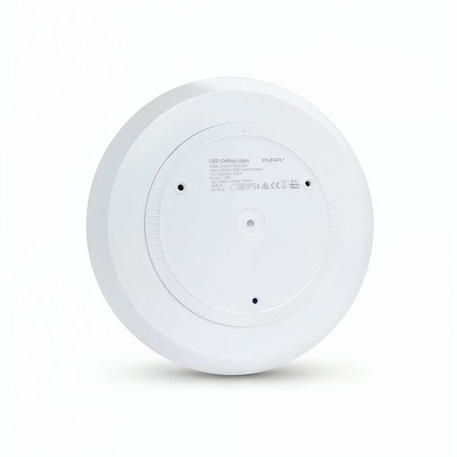 PURPL LED Downlight - 12W - ø250 mm - 3CT (3000K/4000K/5700K) - IP54 - Opbouw - Rond - Wit