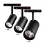 MiBoxer/Mi-Light 48V Magnetische Railspot - Ø63x130mm - CCT (2700K-6500K) - Zigbee3.0 + 2.4GHz - 12W - 1100 lm - Dimbaar - Zwart