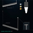 PURPL Lineaire Lamp - 60 cm - 17W - 3CCT  (3000K | 4000K | 5700K) - Dimbaar - Zwart