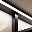PURPL LED Strip Profiel Opbouw - 1,5 m - 20x20 mm - Zwart aluminium - Opaal afdekkap - IP20 - Incl. montagemateriaal