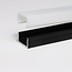 LED Strip Profiel Opbouw - 1,5 m - 20x20 mm - Zwart aluminium - Opaal afdekkap - IP20 - Incl. montagemateriaal