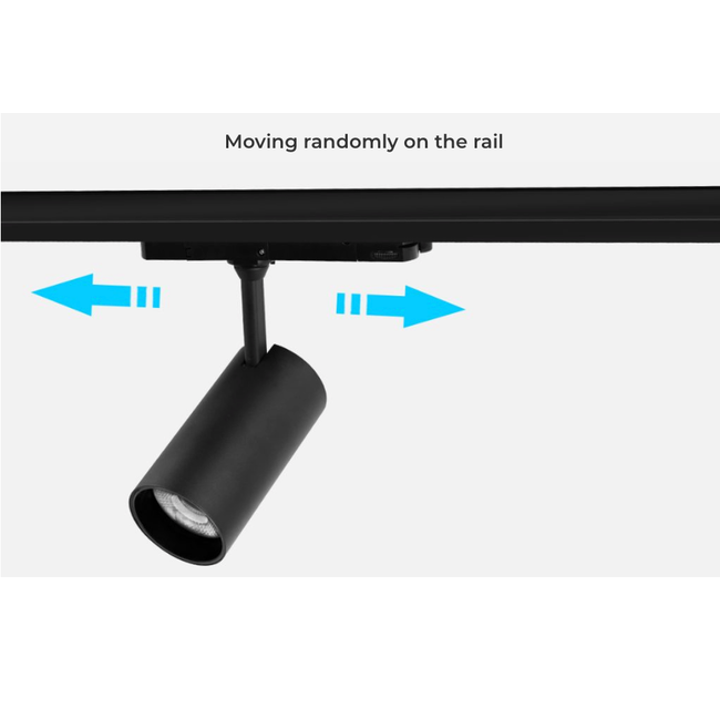 PURPL LED Railspot - RGB+CCT - Zigbee 3.0 + 2.4 GHz - 30W - Dimbaar - 3-Fase - Zwart