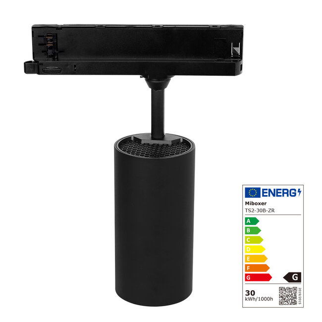 PURPL LED Railspot - RGB+CCT - Zigbee 3.0 + 2.4 GHz - 30W - Dimbaar - 3-Fase - Zwart