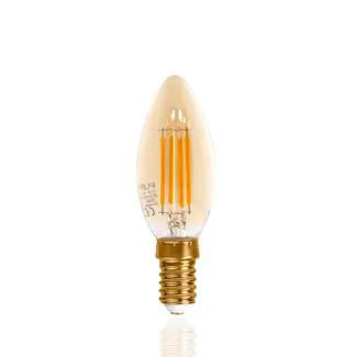 PURPL E14 LED Filament Lamp 2200K 5W Dimbaar C35 Kaars Amber