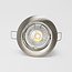 PURPL LED GU10 spot inbouw armatuur - Alu - Ø84mm - RVS - Kantelbaar IP20 Rond