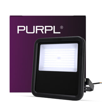 PURPL LED Breedstraler - Pro - 100W - 15000 lm - 6000K Koud wit - IP66 - IK08 - Zwart