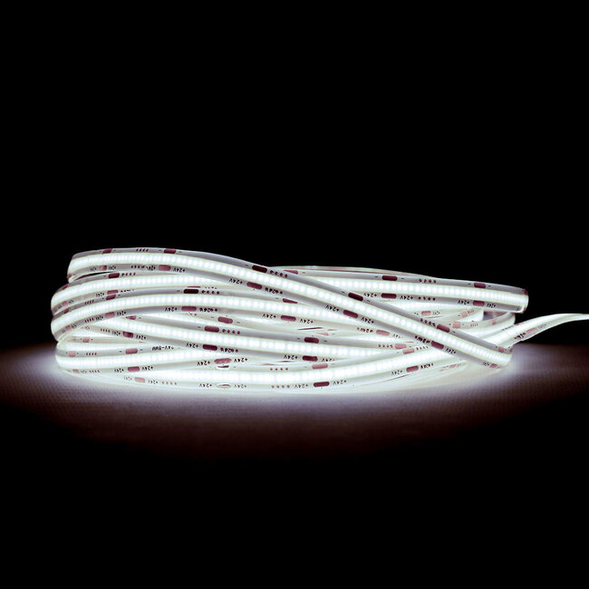 PURPL COB Led Strip - 5m - 512 LED's p/m - 24V - 6000k Koud Wit - IP20