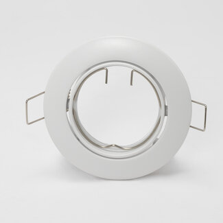 PURPL LED GU10 spot inbouw armatuur - Alu - Ø84mm - Wit - Kantelbaar IP20 Rond