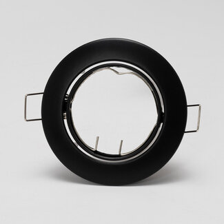 PURPL LED GU10 spot inbouw armatuur - Alu - Ø84mm - Zwart - Kantelbaar IP20 Rond