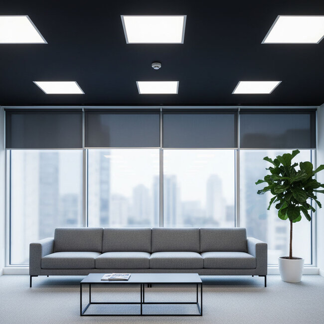 PURPL LED Paneel - 62x62 - 6000K Koud wit - 33W - 3300 lm -100 lm/W - UGR<22 - Flikkervrij - Edge-lit
