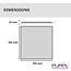 PURPL LED Paneel - 60x60 - 4000K Helder wit - 30W - 3900 lm - 130 lm/W - UGR<19 - IP50 - Flikkervrij - Back-lit