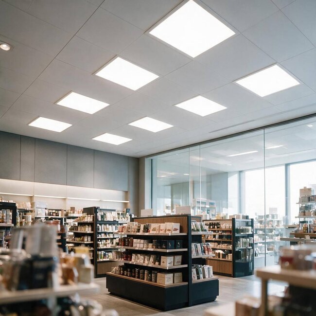 PURPL LED Paneel - 60x60 - 4000K Helder wit - 30W - 3900 lm - 130 lm/W - UGR<19 - IP50 - Flikkervrij - Back-lit