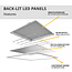 PURPL LED Paneel - 62x62 - 4000K Helder wit - 30W - 3900 lm - 130 lm/W - UGR<19 - IP50 - Flikkervrij - Back-lit