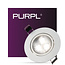 PURPL LED inbouwspot - 3W - 4000K Helder wit - Ø85 mm - Dimbaar - IP40 - Kantelbaar - Rond - Wit