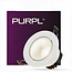 PURPL LED inbouwspot - 5W - 4000K Helder wit - Ø85 mm - Dimbaar - IP40 - Kantelbaar - Rond - Wit