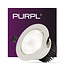 PURPL LED Inbouwspot - 7W - 4000K Helder wit - Ø108mm - Dimbaar - IP40 - Kantelbaar - Rond - Wit
