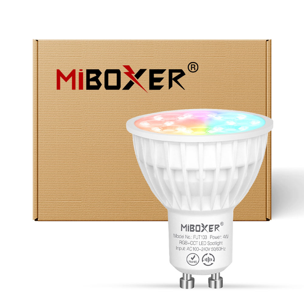 MiBoxer/Mi-Light LED GU10 Spot | 4W | RGB+CCT | Zigbee 3.0 | FUT103Z