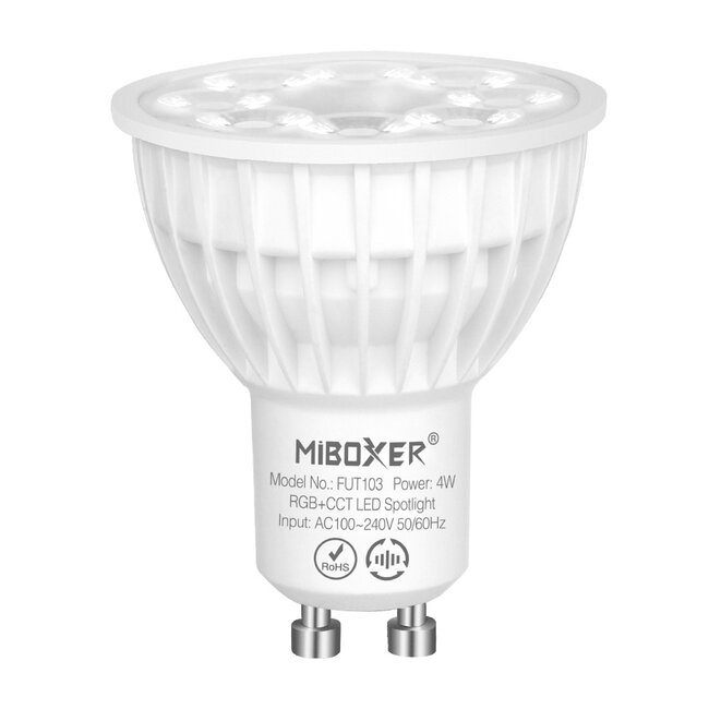PURPL LED GU10 Spot | 4W | RGB+CCT | Mi-Light | 2.4 GHz RF | FUT103