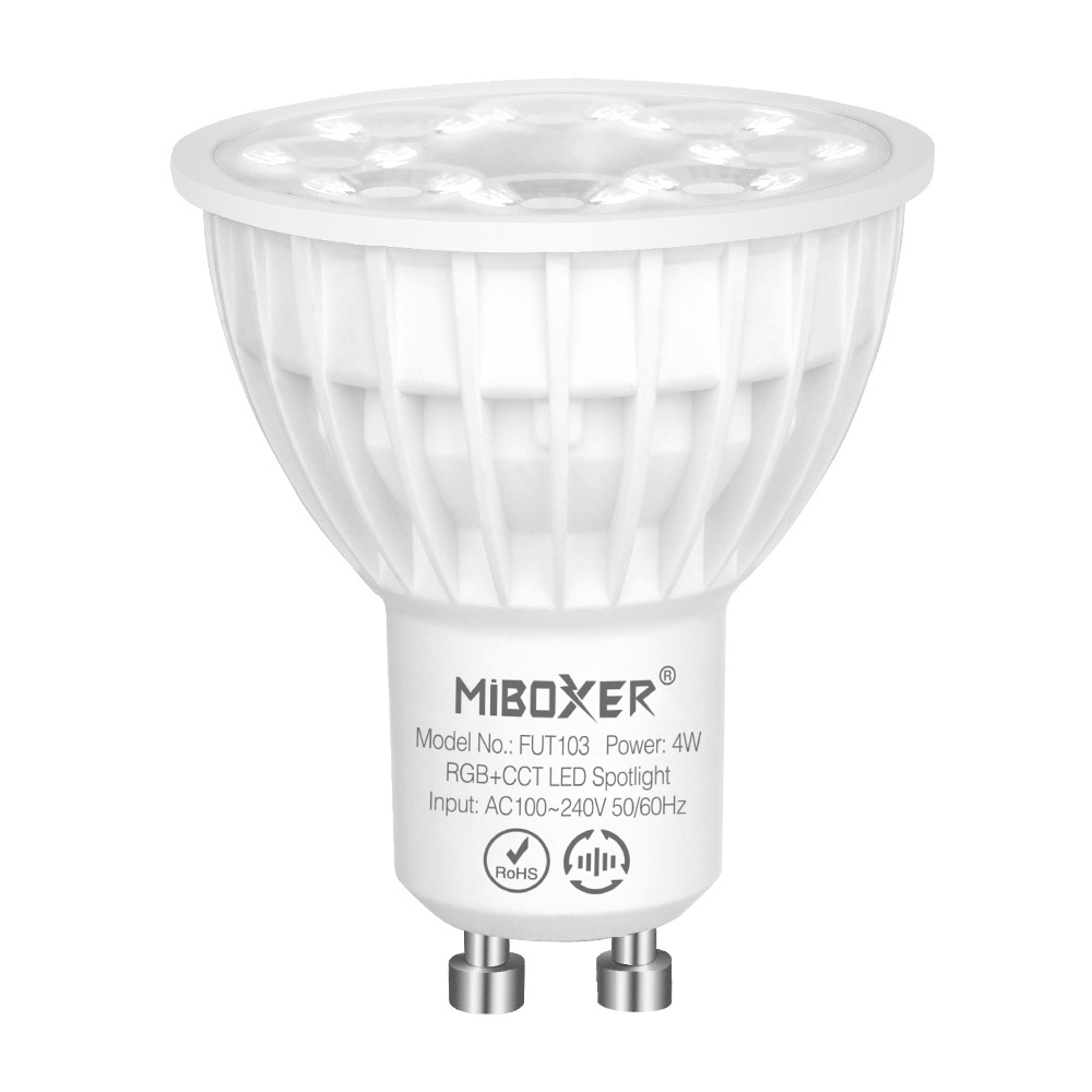 PURPL LED GU10 Spot | 4W | RGB+CCT | Mi-Light | 2.4 GHz RF | FUT103, foto 4 van 5