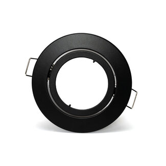 PURPL LED GU10 spot inbouw armatuur - Zink - Ø83mm - Zwart - Kantelbaar IP20 Rond