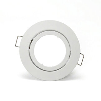 PURPL LED GU10 spot inbouw armatuur - Zink - Ø83mm - Wit - Kantelbaar IP20 Rond
